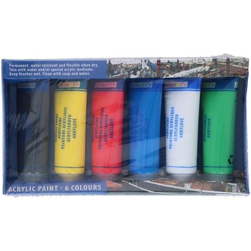 Artico - Set of acrylic paints 75 ml 6 colours - 2