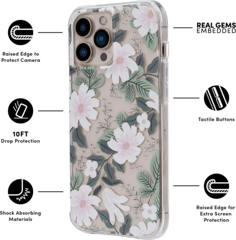 Rifle Paper Clear - Case for iPhone 13 Pro (Willow) - 3