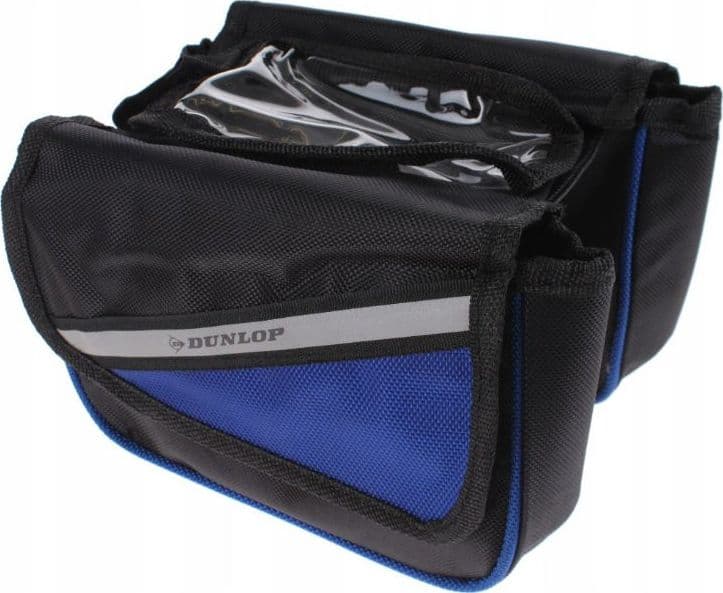 Dunlop - Bike bag / pannier for frame (Black/Blue) - 3