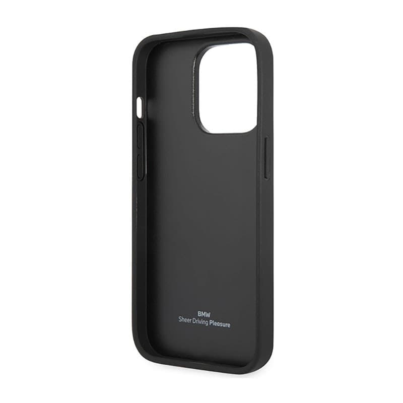BMW Leather Diamond Pattern - Case for iPhone 14 Pro (Burgundian) - 15