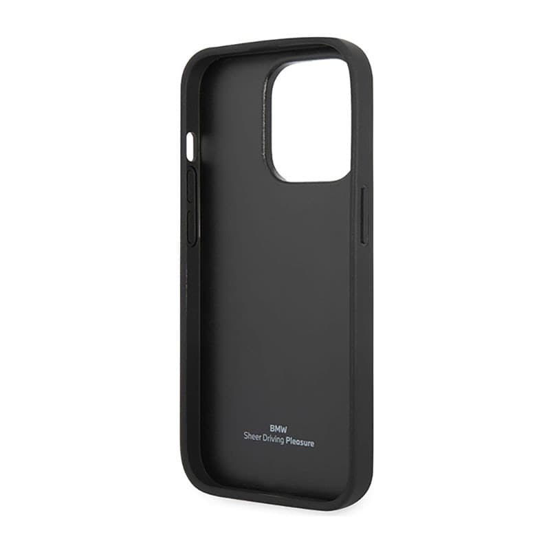 BMW Leather Diamond Pattern - Case for iPhone 14 Pro (Burgundian) - 7