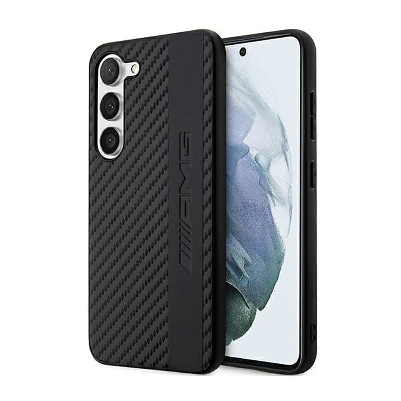 AMG Carbon Stripe & Embossed - Case for Samsung Galaxy S23+ (Black) - 9