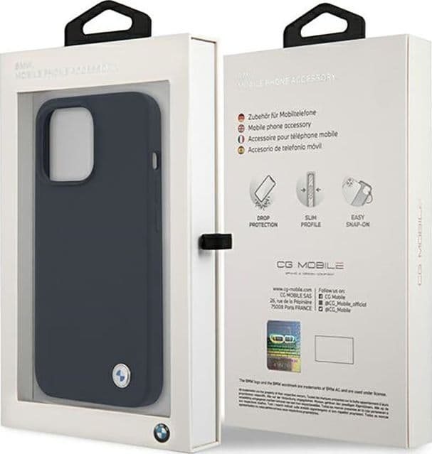 BMW Silicone Signature Llogo - Case for iPhone 13 Pro Max (Navy Blue) - 8