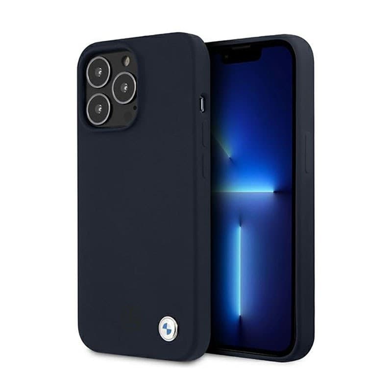 BMW Silicone Signature Llogo - Case for iPhone 13 Pro Max (Navy Blue) - 9