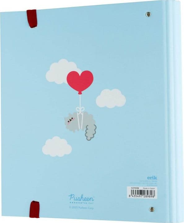 Pusheen - Raccoglitore A4 della collezione Purrfect Love con fogli (4 anelli, elastico) - 2