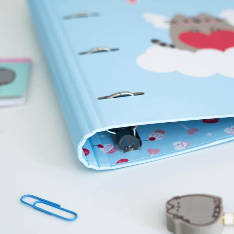 Pusheen - Raccoglitore A4 della collezione Purrfect Love con fogli (4 anelli, elastico) - 5