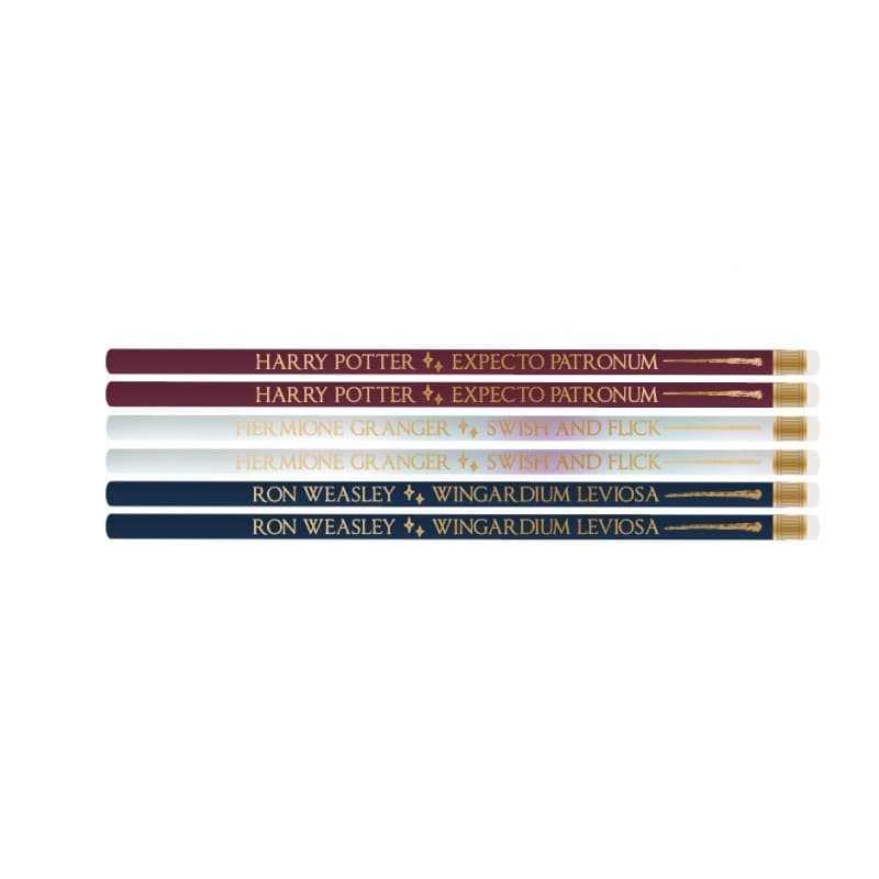 Harry Potter - Set di 6 bacchette e portapenne. - 3