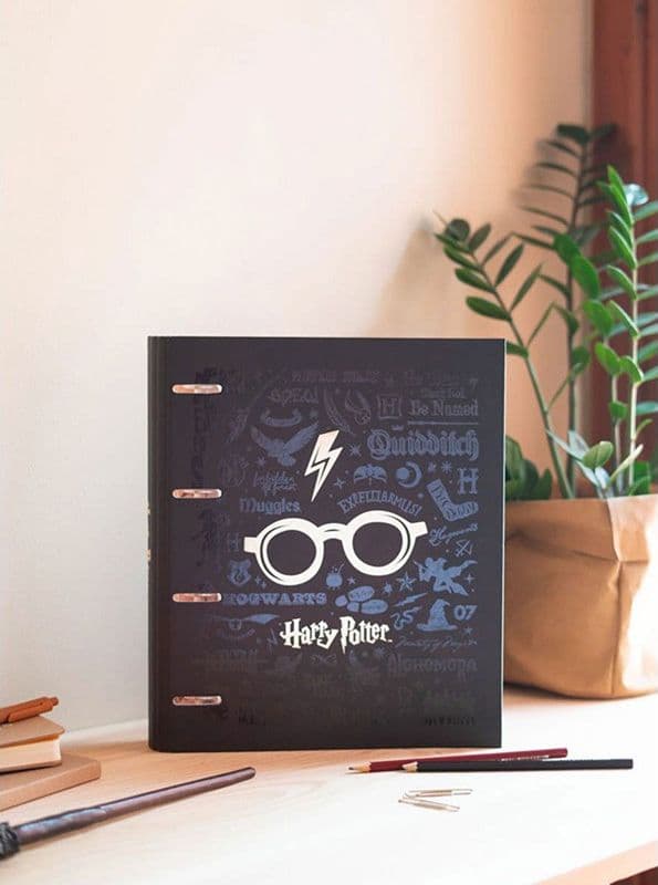 Harry Potter - Raccoglitore A4 con fogli (4 anelli, elastico) - 10