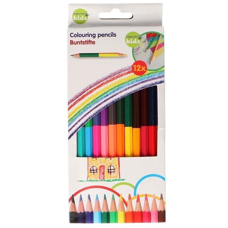 Topwrite - Set of double-sided pencils 24 colours/12 pcs. - 3