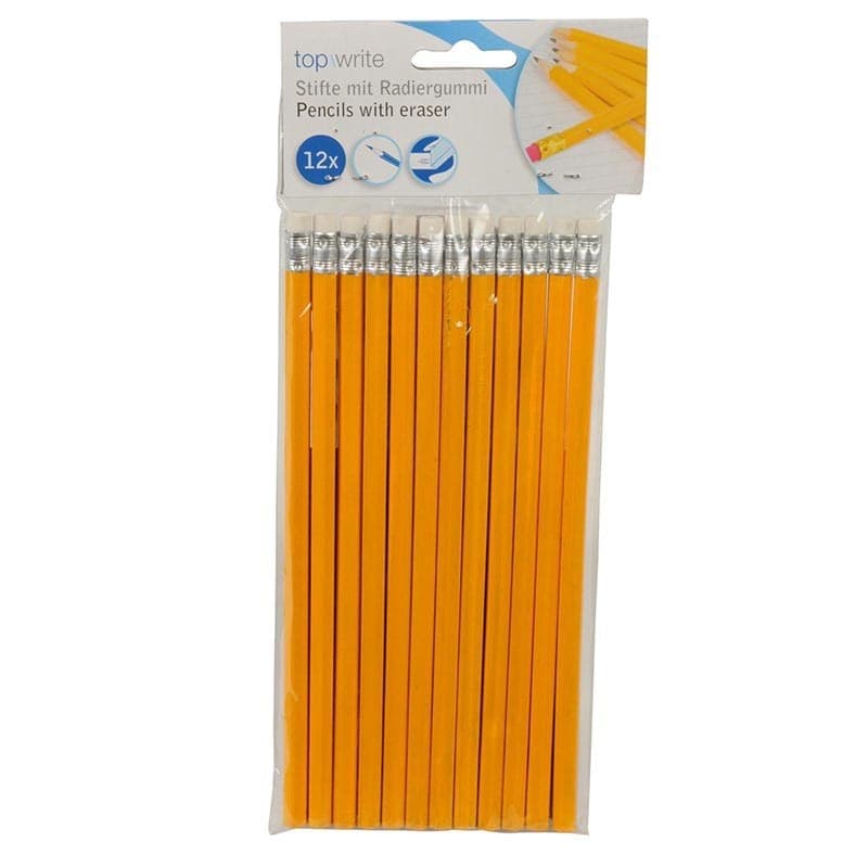Topwrite - HB pencil with eraser 12 pcs. - 2