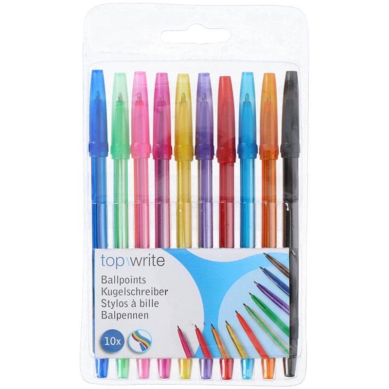 Topwrite - Ballpoint pen set 10 colours - 11