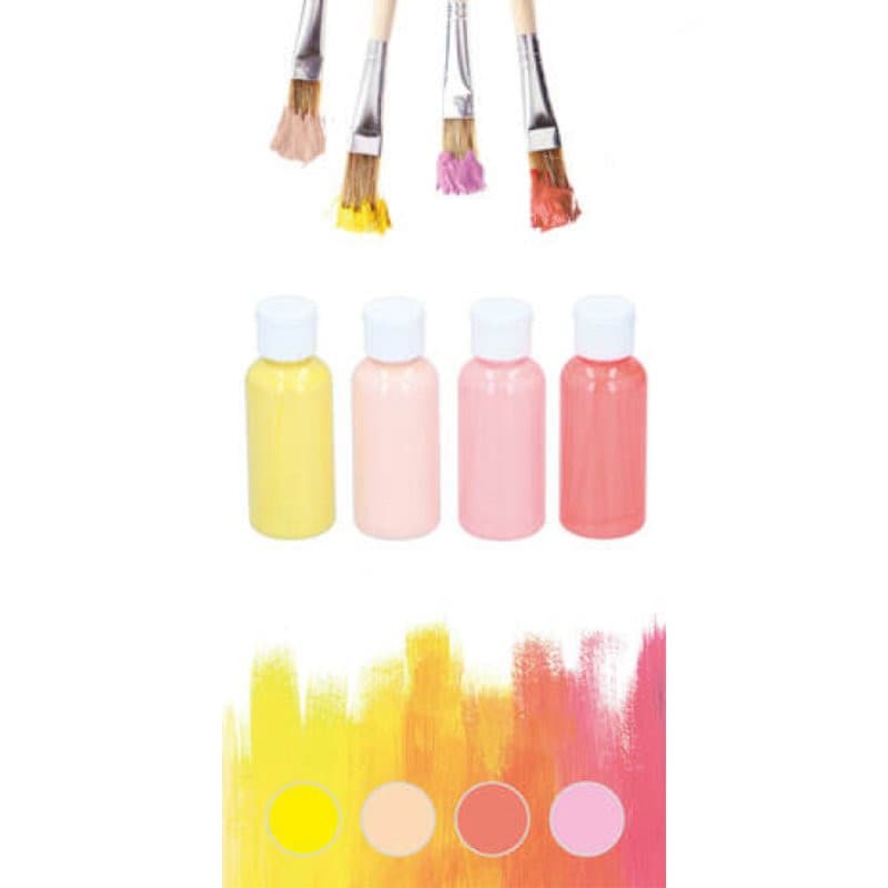 Artico - Set of acrylic pastel paints 80 ml 4 colours (Set 1) - 2