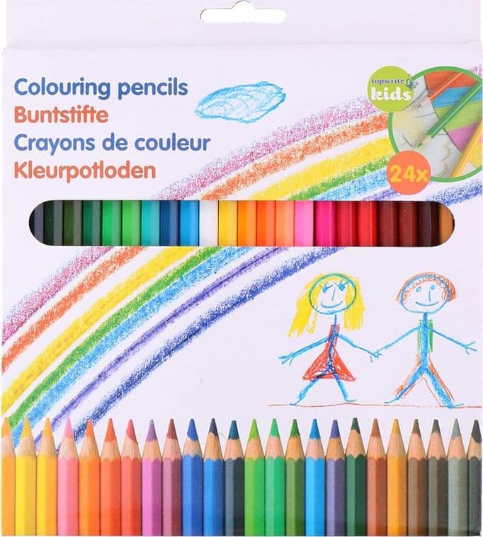 Topwrite - Set of pencil crayons 24 pcs. - 2