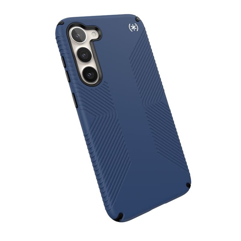 Speck Presidio2 Grip - Custodia antiscivolo per Samsung Galaxy S23+ (blu costiero/nero) - 12