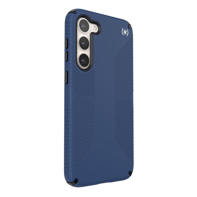 Speck Presidio2 Grip - Custodia antiscivolo per Samsung Galaxy S23+ (blu costiero/nero) - 14
