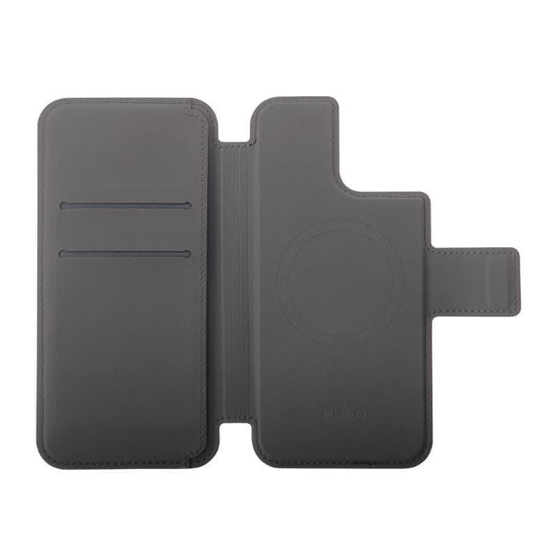 PURO Folio MagSafe Case - Case 2in1 for iPhone 15 Plus / 14 Plus / 12 Pro Max (Black) - 4