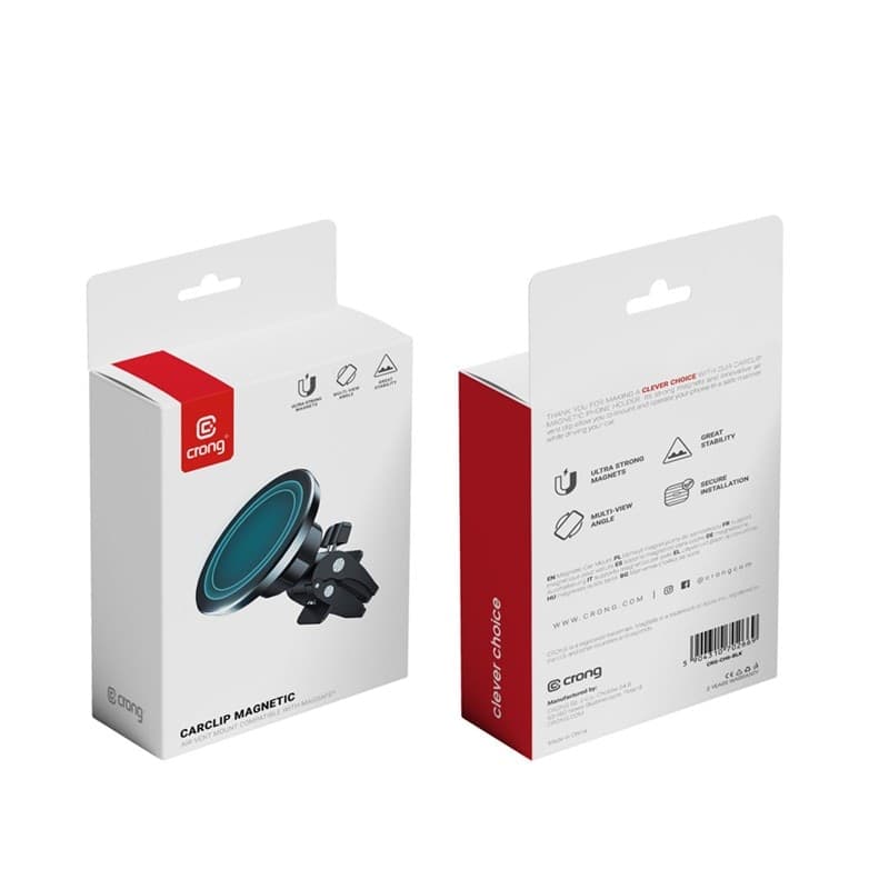 Crong Carclip Magnetic - Supporto magnetico per auto MagSafe (nero) - 20