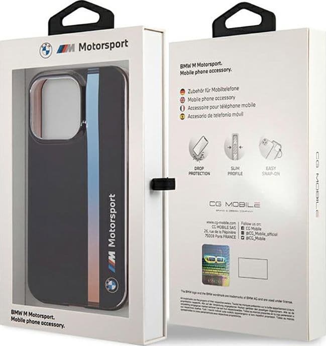 BMW Tricolor Stripe - Case for iPhone 14 Pro (Black) - 8