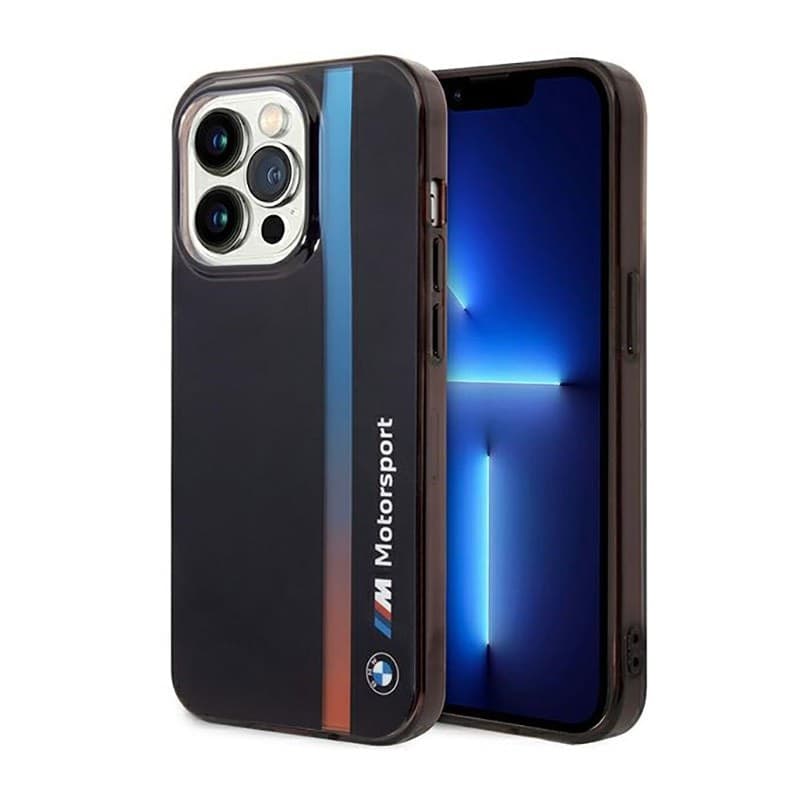BMW Tricolor Stripe - Case for iPhone 14 Pro (Black) - 9
