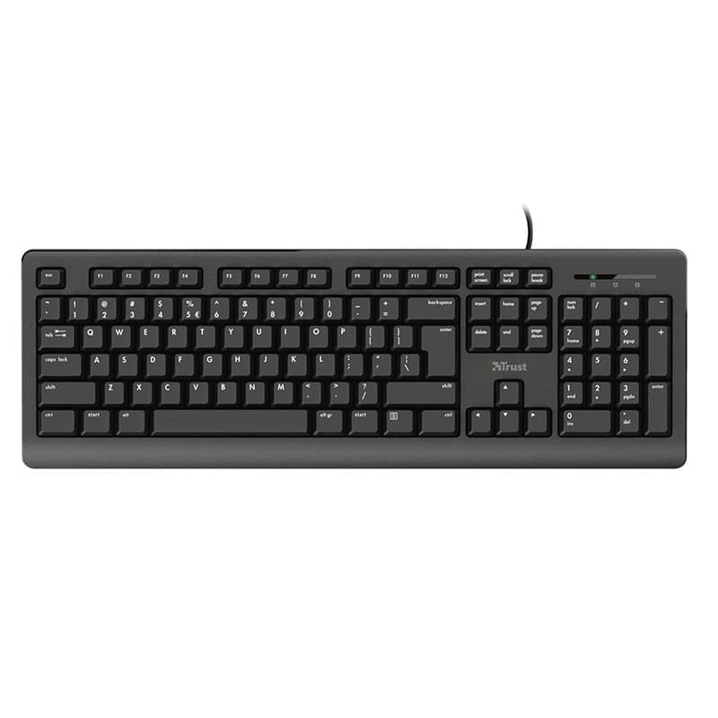 Trust Primo 4-in-1 - Set of keyboard, wireless mouse, headset and mouse pad - 2