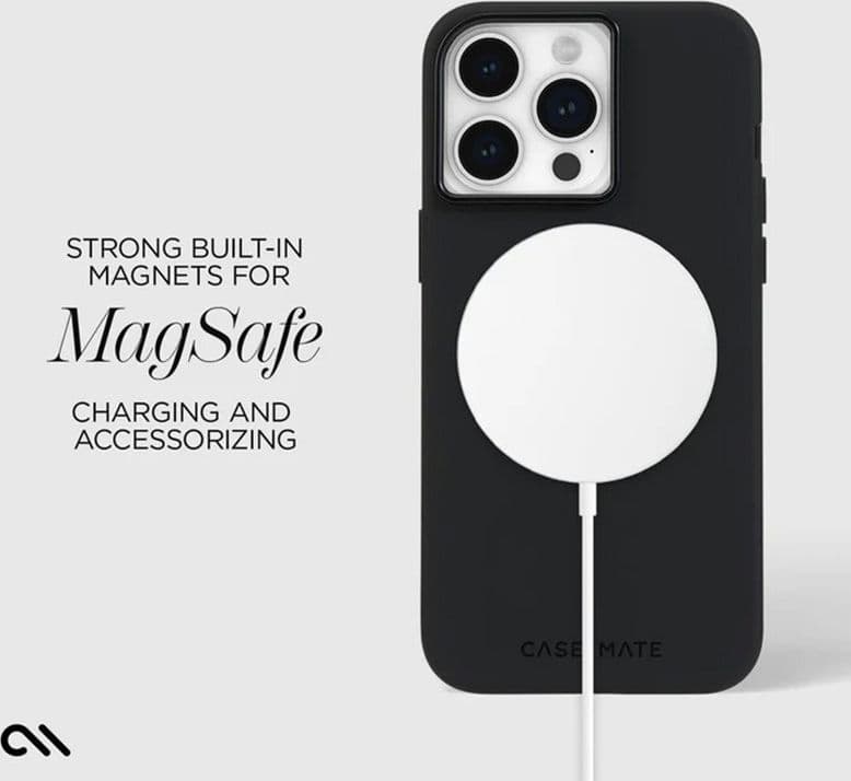 Case-Mate Silicone MagSafe - Case iPhone 15 Pro Max (Black) - 11