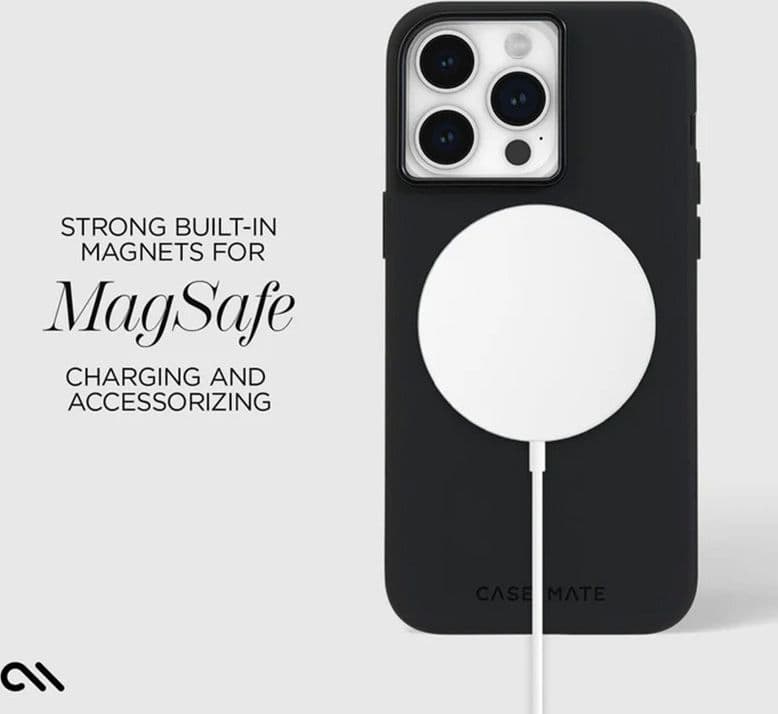 Case-Mate Silicone MagSafe - Case iPhone 15 Pro Max (Black) - 4
