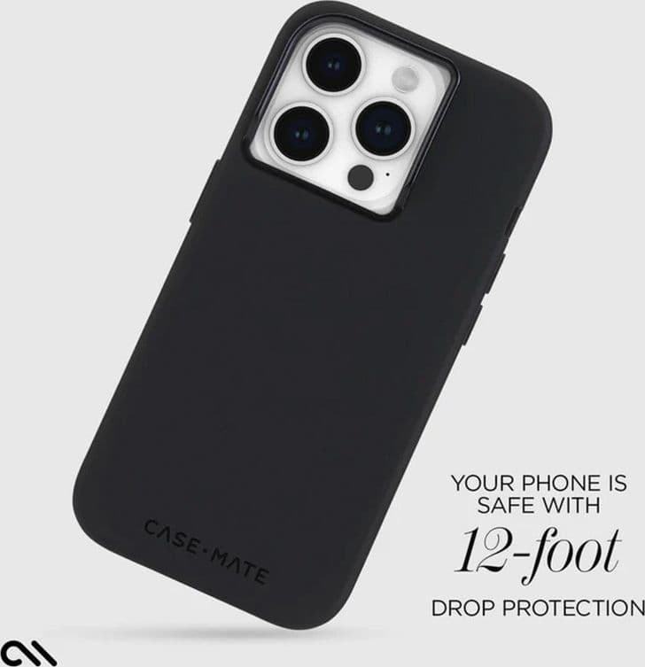 Case-Mate Silicone MagSafe - Case iPhone 15 Pro Max (Black) - 5