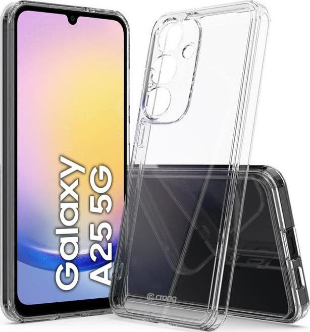 Crong Crystal Shield Cover - Custodia per Samsung Galaxy A25 5G (Trasparente) - 3