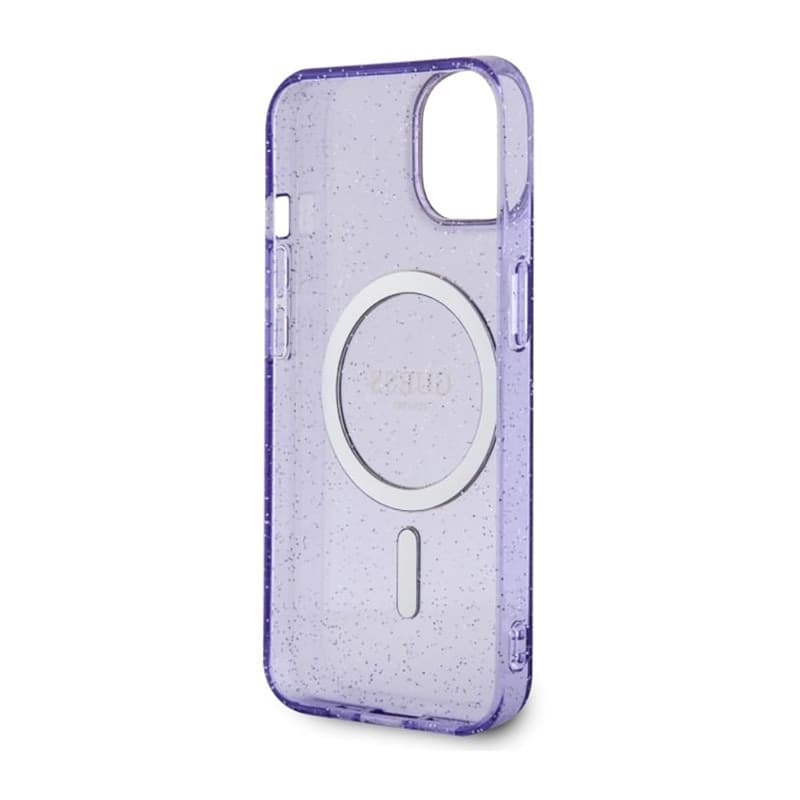 Guess Glitter Gold MagSafe - Casse for iPhone 14 Plus (Purple) - 7