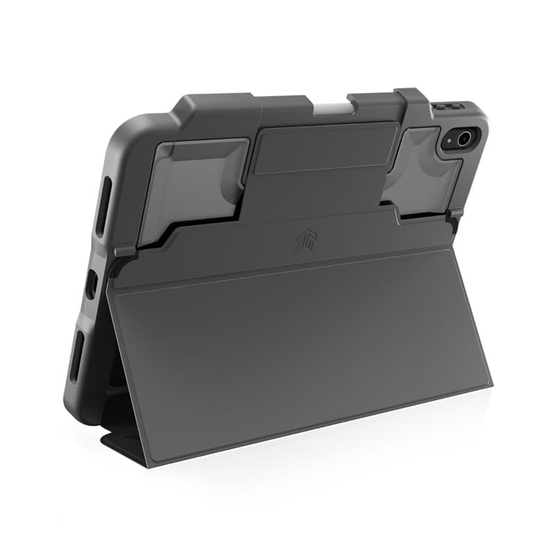 STM Dux Plus - Rugged Case for iPad 11" (2025) / 10.9" (2022) MIL-STD-810G with Apple Pencil Holder (Black) EDU/COM Version - 11