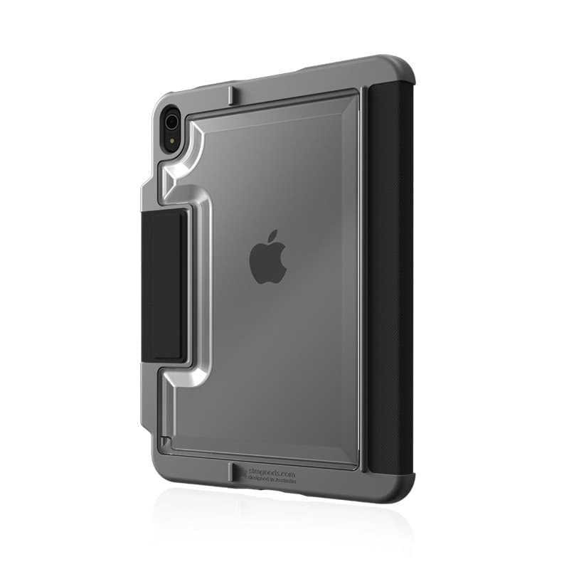 STM Dux Plus - Rugged Case for iPad 11" (2025) / 10.9" (2022) MIL-STD-810G with Apple Pencil Holder (Black) EDU/COM Version - 12