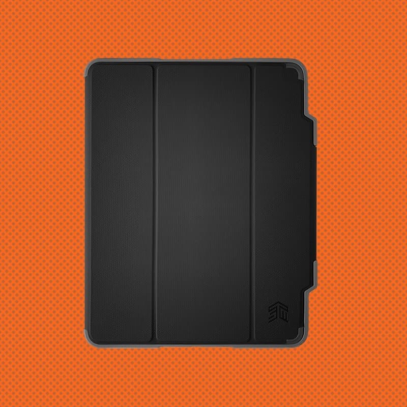 STM Dux Plus - Rugged Case for iPad 11" (2025) / 10.9" (2022) MIL-STD-810G with Apple Pencil Holder (Black) EDU/COM Version - 13