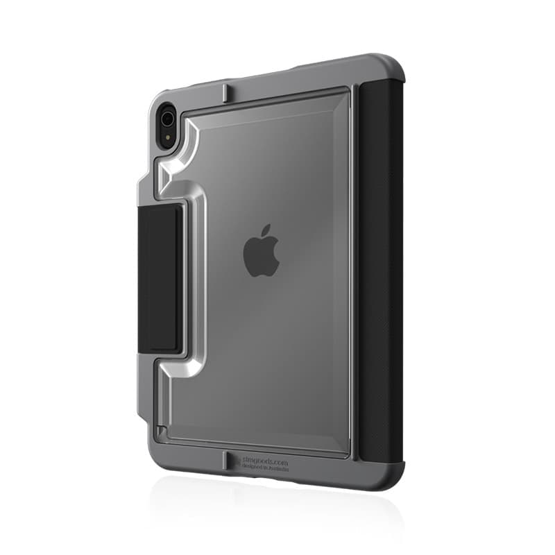 STM Dux Plus - Rugged Case for iPad 11" (2025) / 10.9" (2022) MIL-STD-810G with Apple Pencil Holder (Black) EDU/COM Version - 3