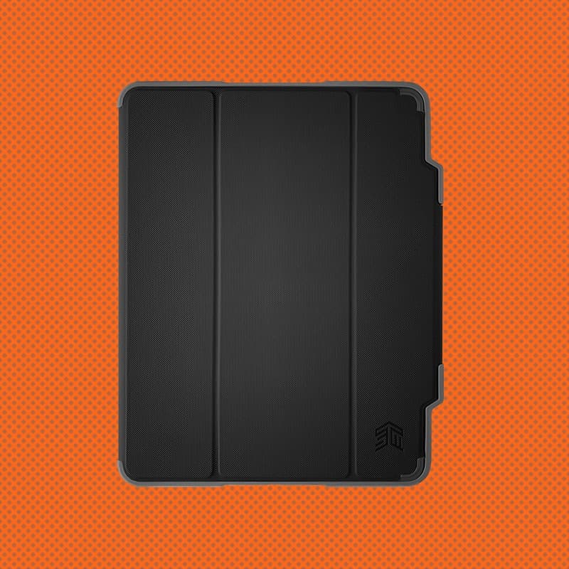 STM Dux Plus - Rugged Case for iPad 11" (2025) / 10.9" (2022) MIL-STD-810G with Apple Pencil Holder (Black) EDU/COM Version - 4