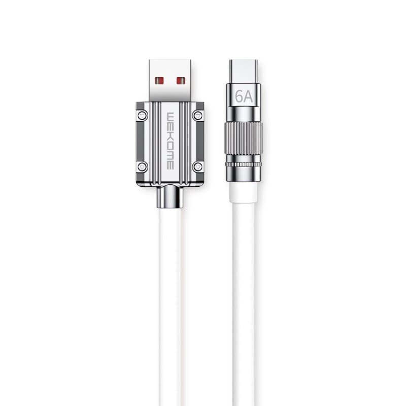 WEKOME WDC-186 Wingle Series - USB-A to USB-C Fast Charging Connection Cable 1 m (White) - 4