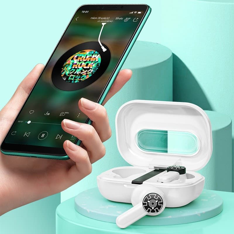 WEKOME VA06 Vanguard Series - Bluetooth V5.2 TWS wireless headphones with charging case (White) - 16
