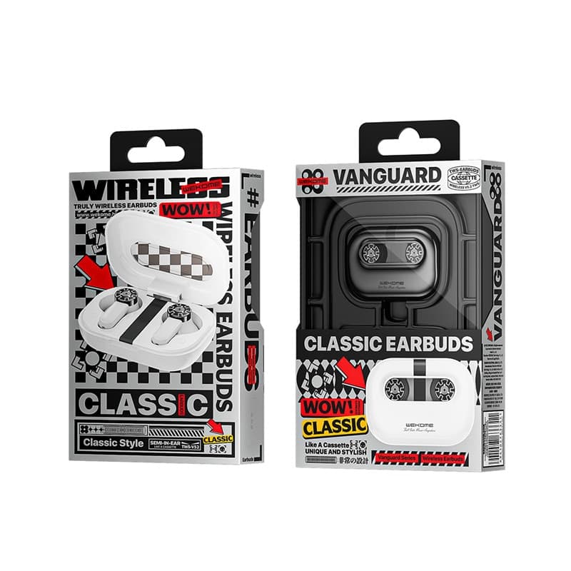 WEKOME VA06 Vanguard Series - Bluetooth V5.2 TWS wireless headphones with charging case (White) - 3
