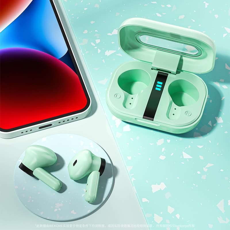 WEKOME VA06 Vanguard Series - Bluetooth V5.2 TWS wireless headphones with charging case (White) - 7
