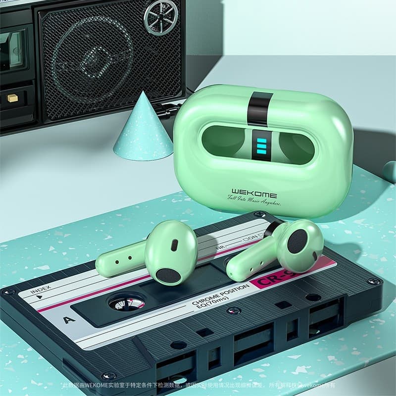 WEKOME VA06 Vanguard Series - Bluetooth V5.2 TWS wireless headphones with charging case (Green) - 19