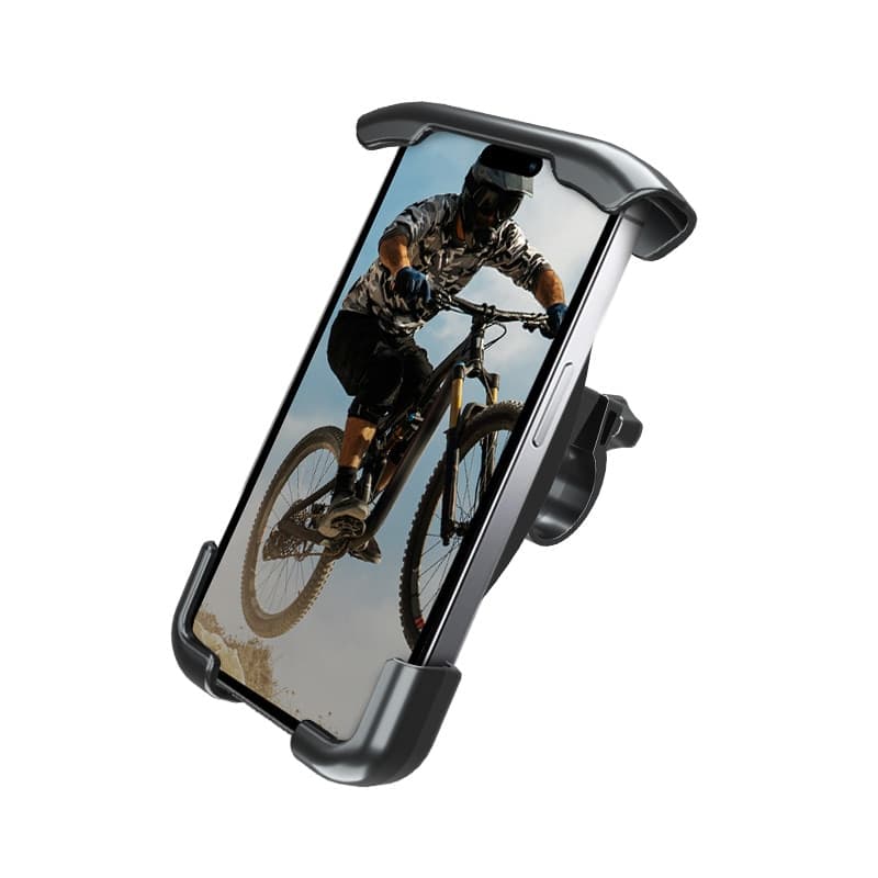 Crong Bikeclip Enduro - Supporto per telefono da bici (nero)