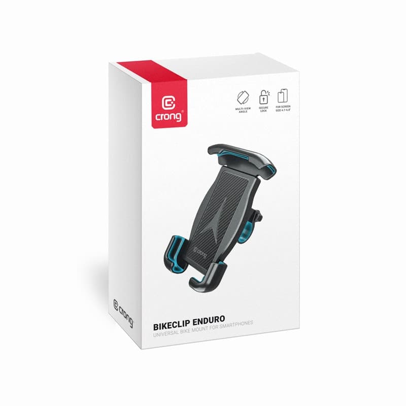 Crong Bikeclip Enduro - Supporto per telefono da bici (nero) - 9