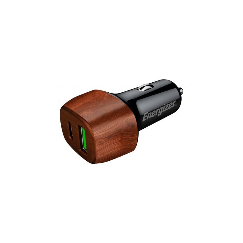 Energizer Ultimate - USB-C & USB-A 38W PD + QC3.0 car charger (WALNUT) - 10