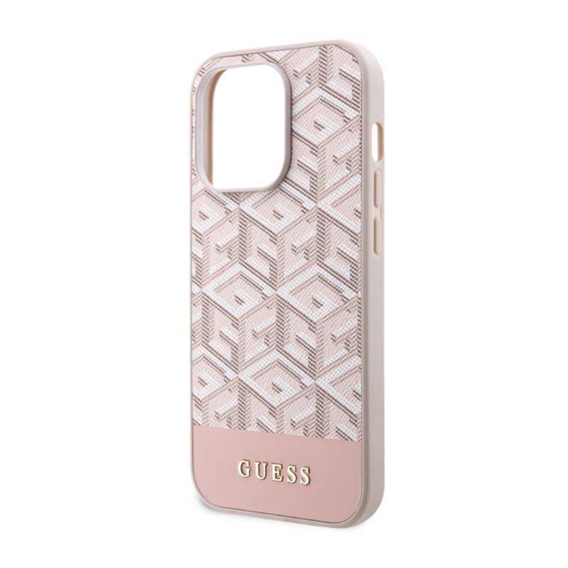 Guess GCube Stripes MagSafe - Case for iPhone 14 Pro (Pink) - 14
