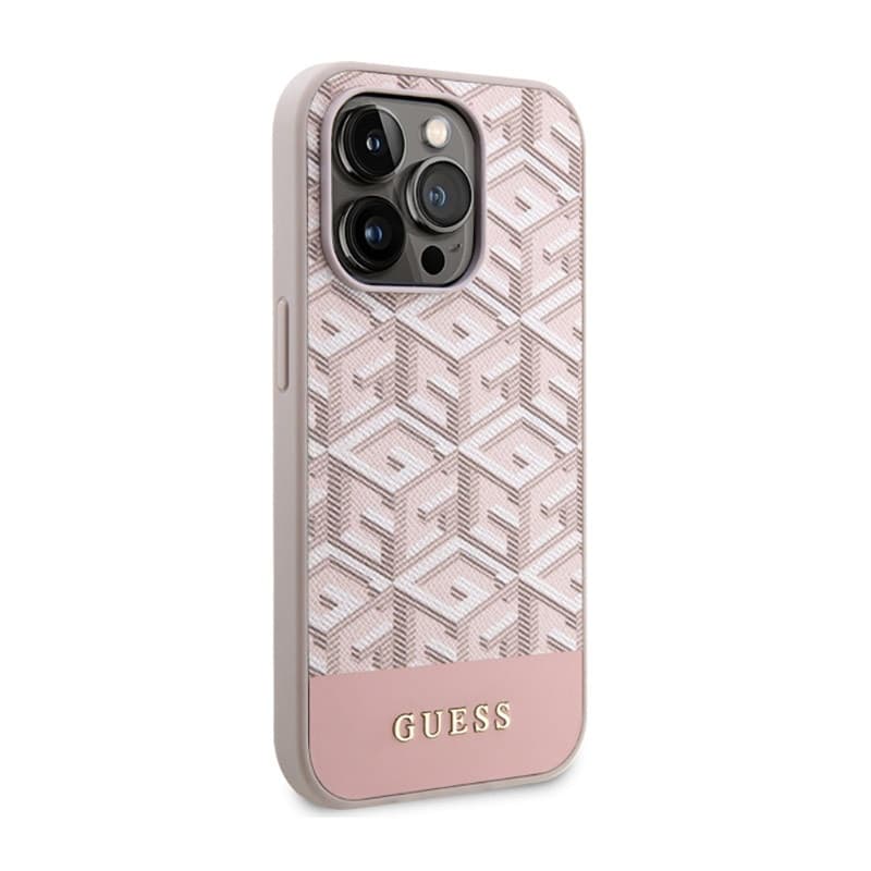Guess GCube Stripes MagSafe - Case for iPhone 14 Pro (Pink) - 4