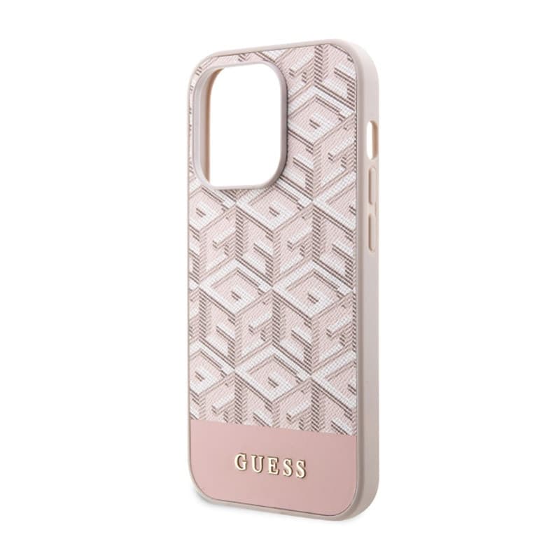 Guess GCube Stripes MagSafe - Case for iPhone 14 Pro (Pink) - 6