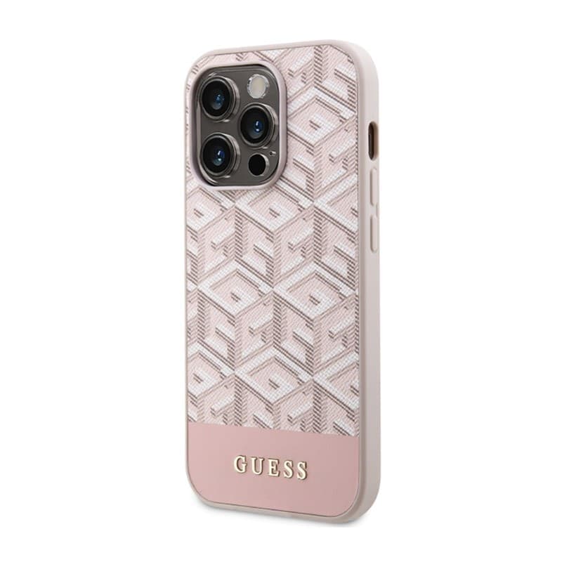 Guess GCube Stripes MagSafe - Case for iPhone 14 Pro (Pink) - 10