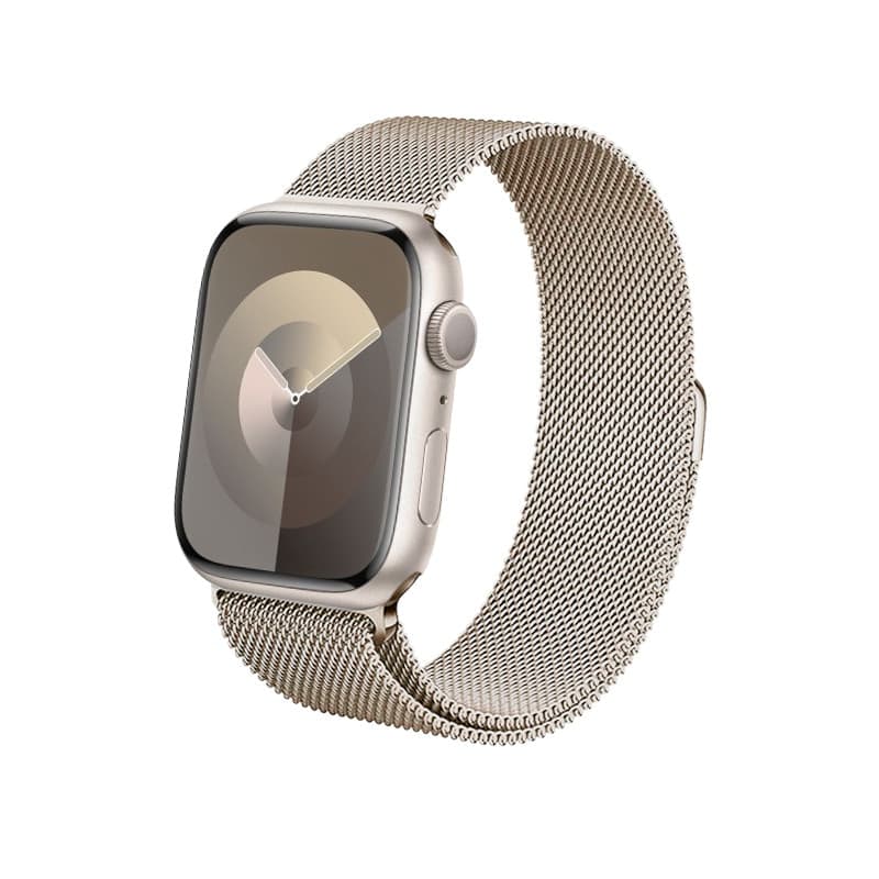 Crong Milano Steel – Cinturino in acciaio inossidabile per Apple Watch 38/40/41/42 mm (Champagne) - 2