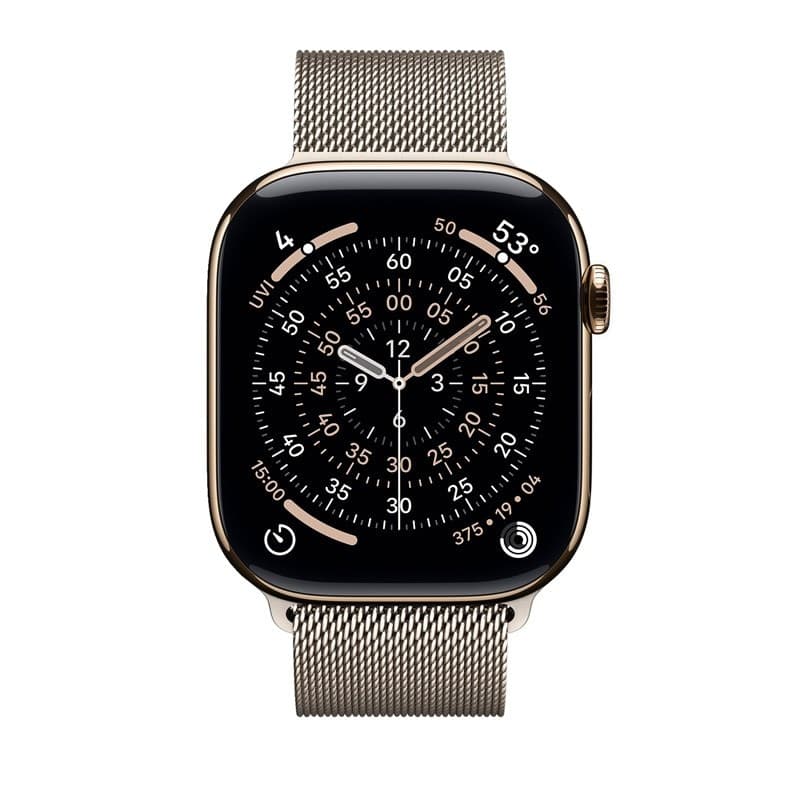 Crong Milano Steel – Cinturino in acciaio inossidabile per Apple Watch 38/40/41/42 mm (Champagne) - 12