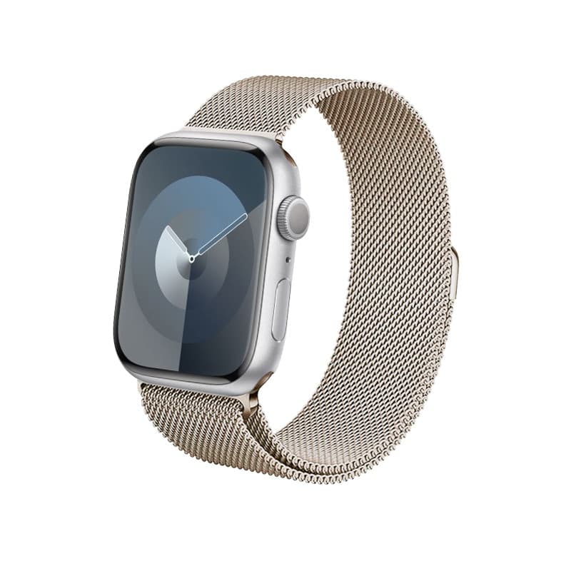 Crong Milano Steel – Cinturino in acciaio inossidabile per Apple Watch 38/40/41/42 mm (Champagne) - 4