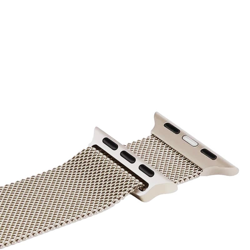 Crong Milano Steel – Cinturino in acciaio inossidabile per Apple Watch 38/40/41/42 mm (Champagne) - 8